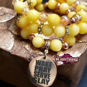 Hand made beaded bracelet